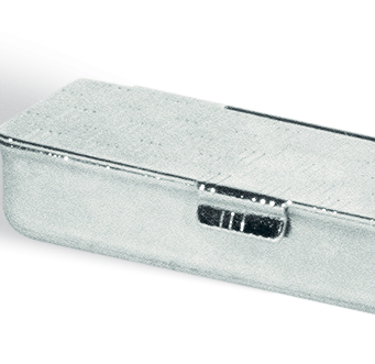 Pieczątka Pudełko metalowe - nr 1 - płytka tekstu 38x15 mm